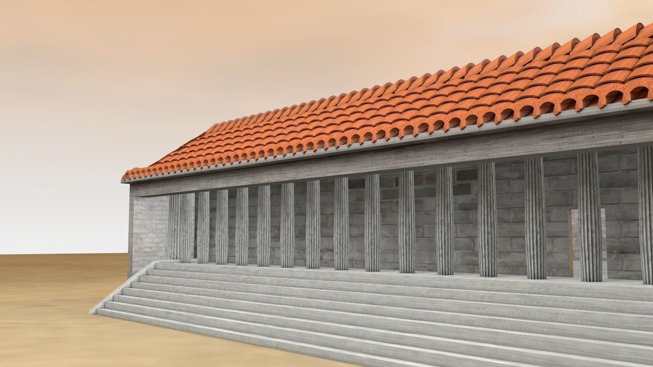 Athenian Acropolis - Chalkotheke 3D model_4