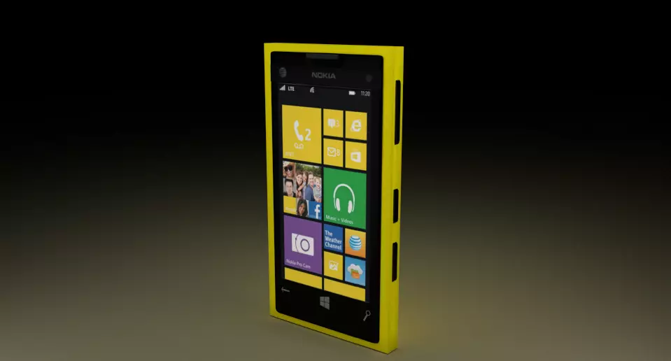 Nokia Lumia 1020 Yellow 3D model_0