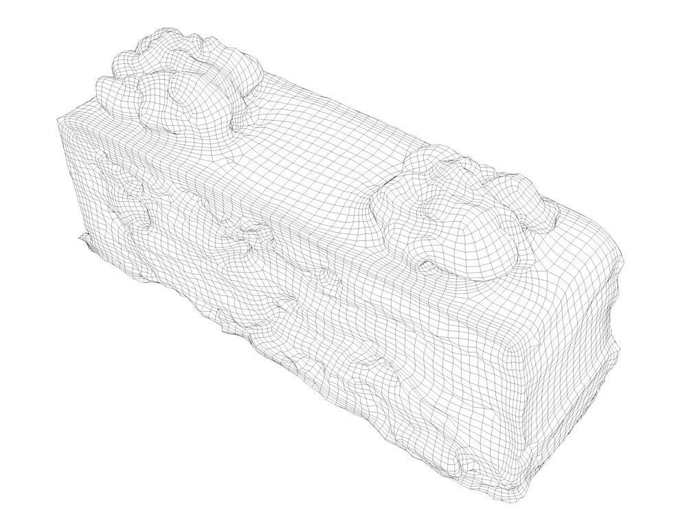 Chocolate cake slice 3D model_7