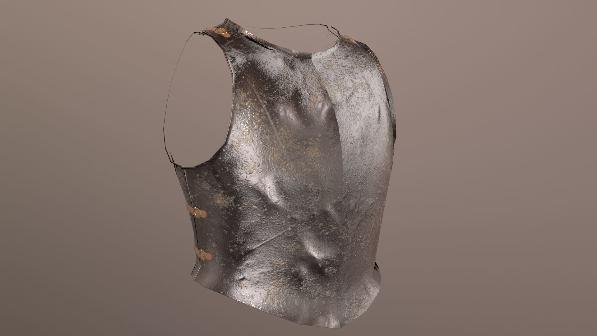 Cuirass R1 Low-poly 3D model_10