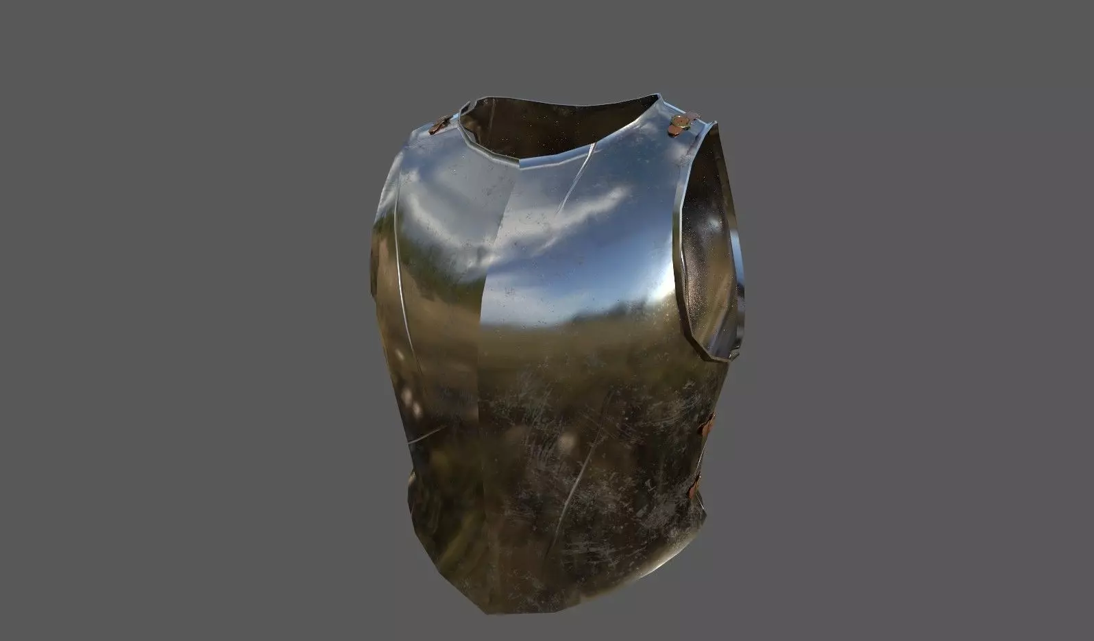 Cuirass R1 Low-poly 3D model_0