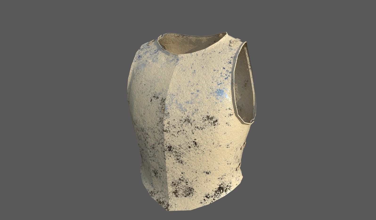Cuirass R1 Low-poly 3D model_5