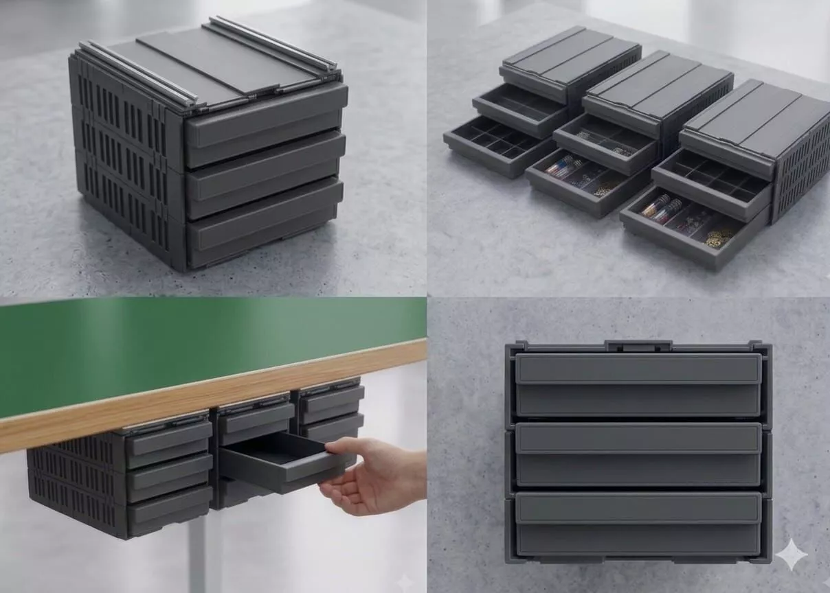 hidden drawer 3D model
