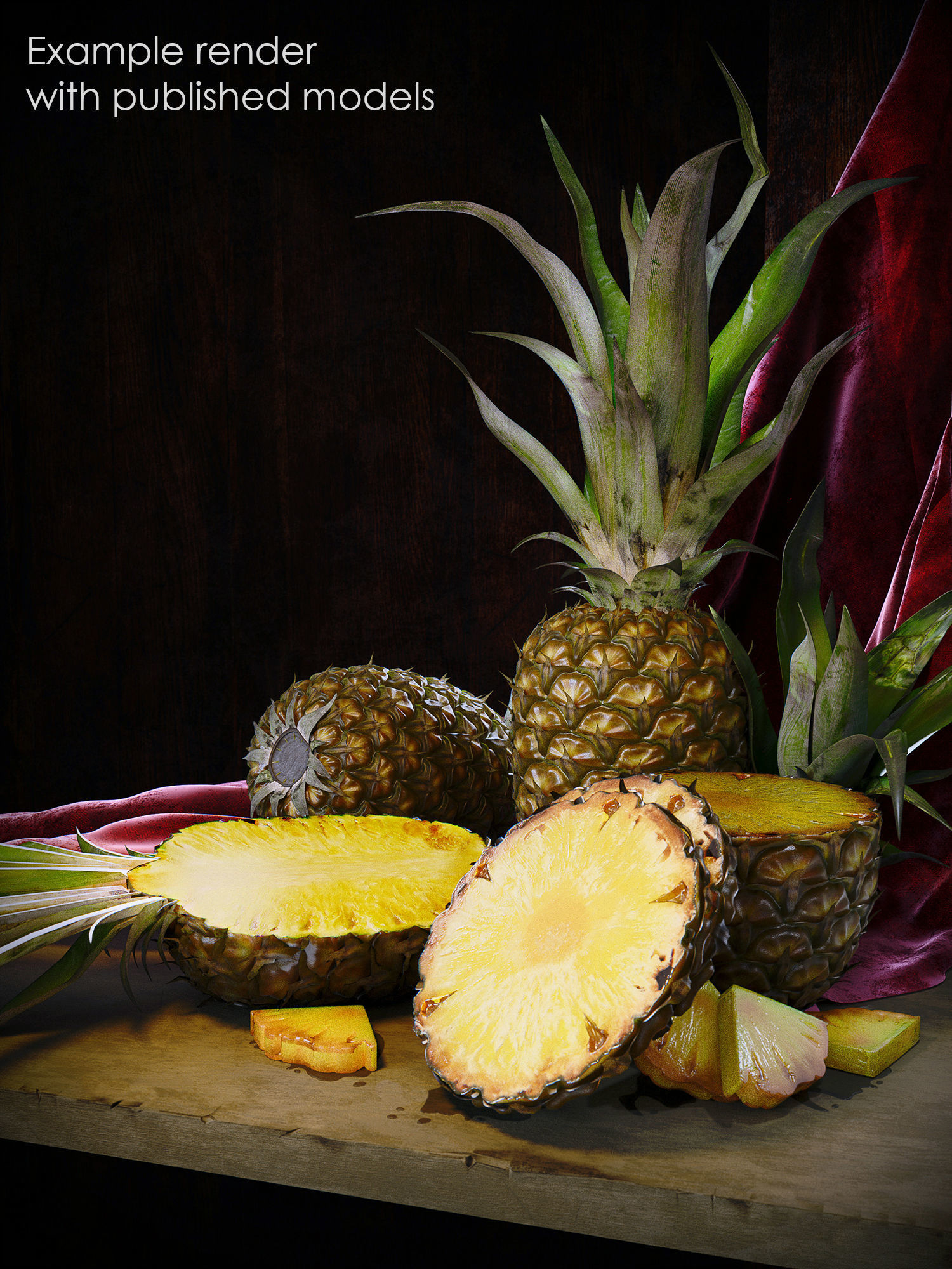 Pineapple 3D model_1