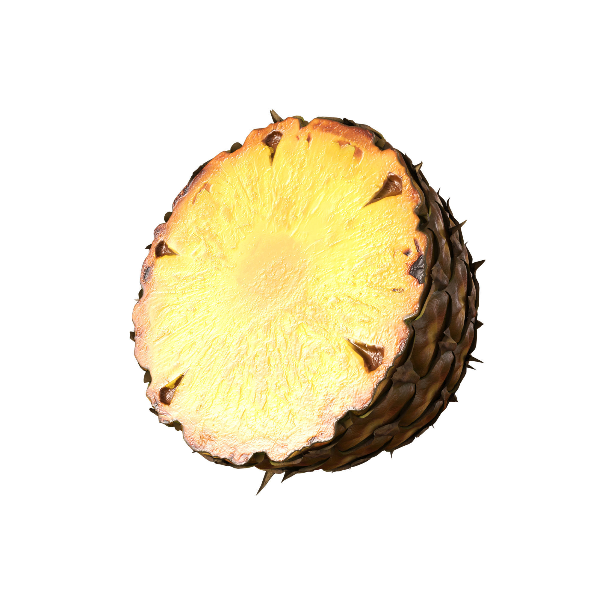 Pineapple 3D model_5