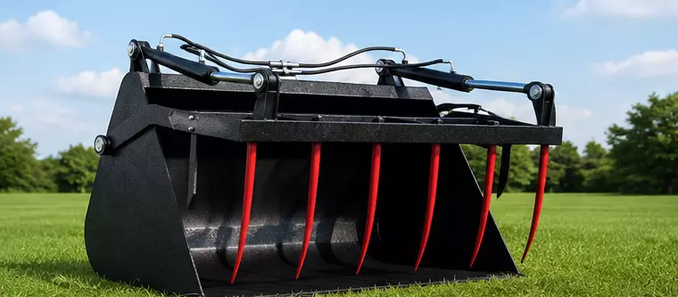 Hydraulic Grapple Bucket Attachmen for Heavy Equipment 3D model