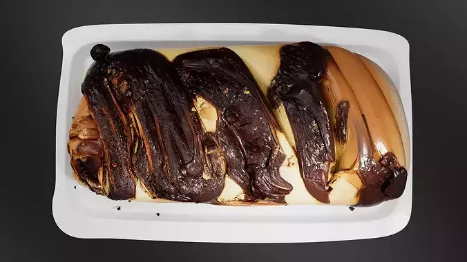 Brioche Babka with Chocolate and Hazelnuts - 01 3D print model 6