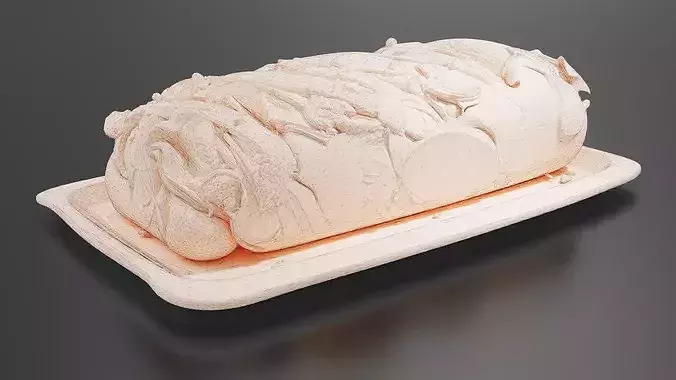 Brioche Babka with Chocolate and Hazelnuts - 01 3D print model 7