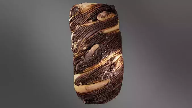 Brioche Babka with Chocolate and Hazelnuts - 02 3D print model 6