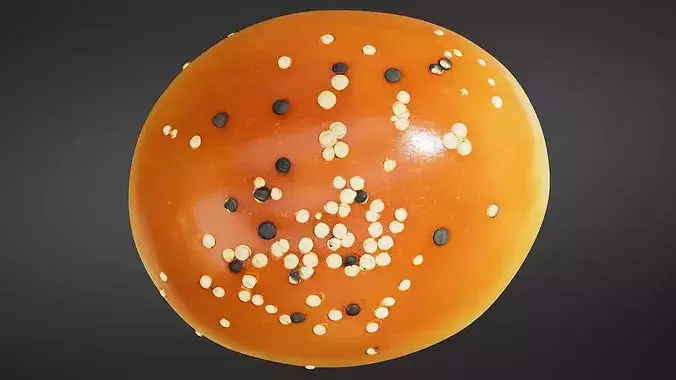 Brioche Burger Broetchen 3D print model 6