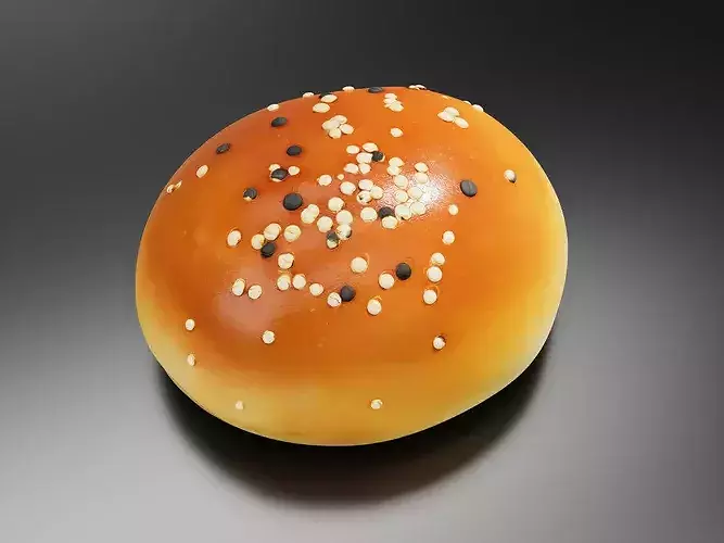 Brioche Burger Broetchen 3D print model