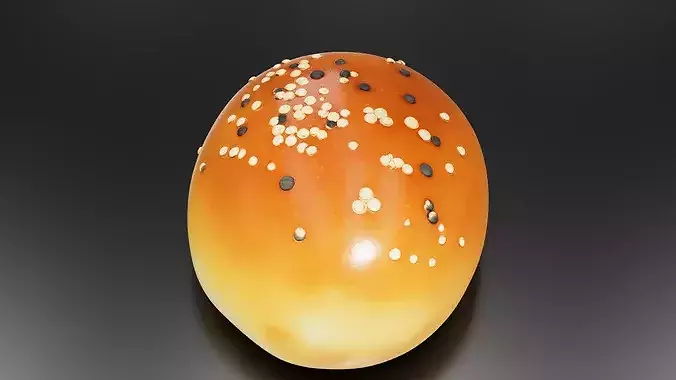 Brioche Burger Broetchen 3D print model 3