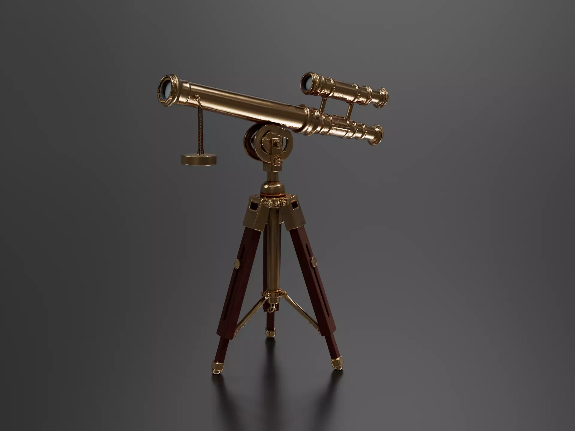 Cartoon Antique Telescope 3D print model