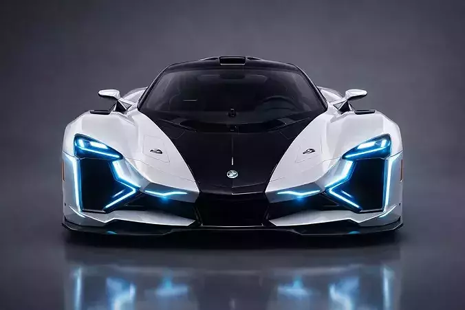 Futuristic SciFi Sports Car 3D Model Nutss Animation Studios