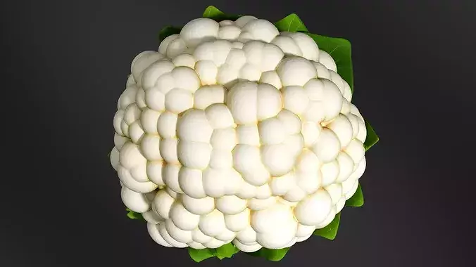 Cauliflower 01 3D print model 6
