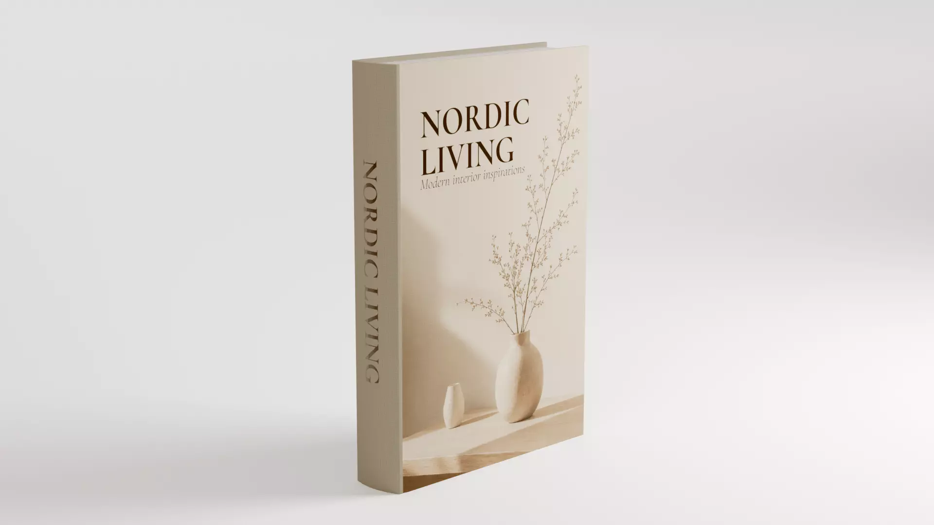 Nordic Living Decorative Hardcover Book Free low-poly 3D model
