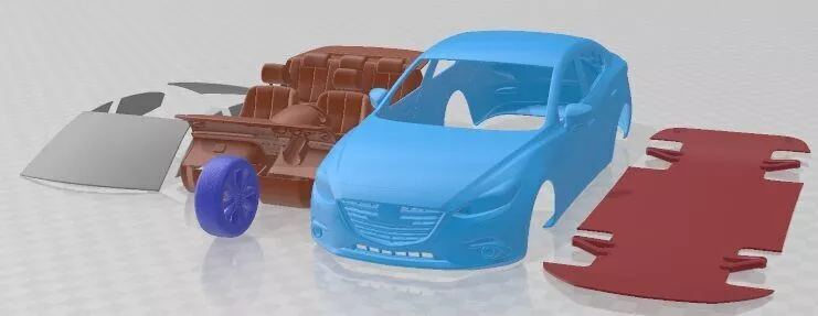 Mazda 3 2018 Printable Car 3D print model