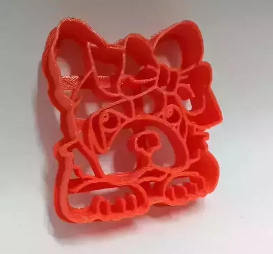 Perros Simones Cortantes de Galletitas Pug Dogs Cookie Cutters 3D print model
