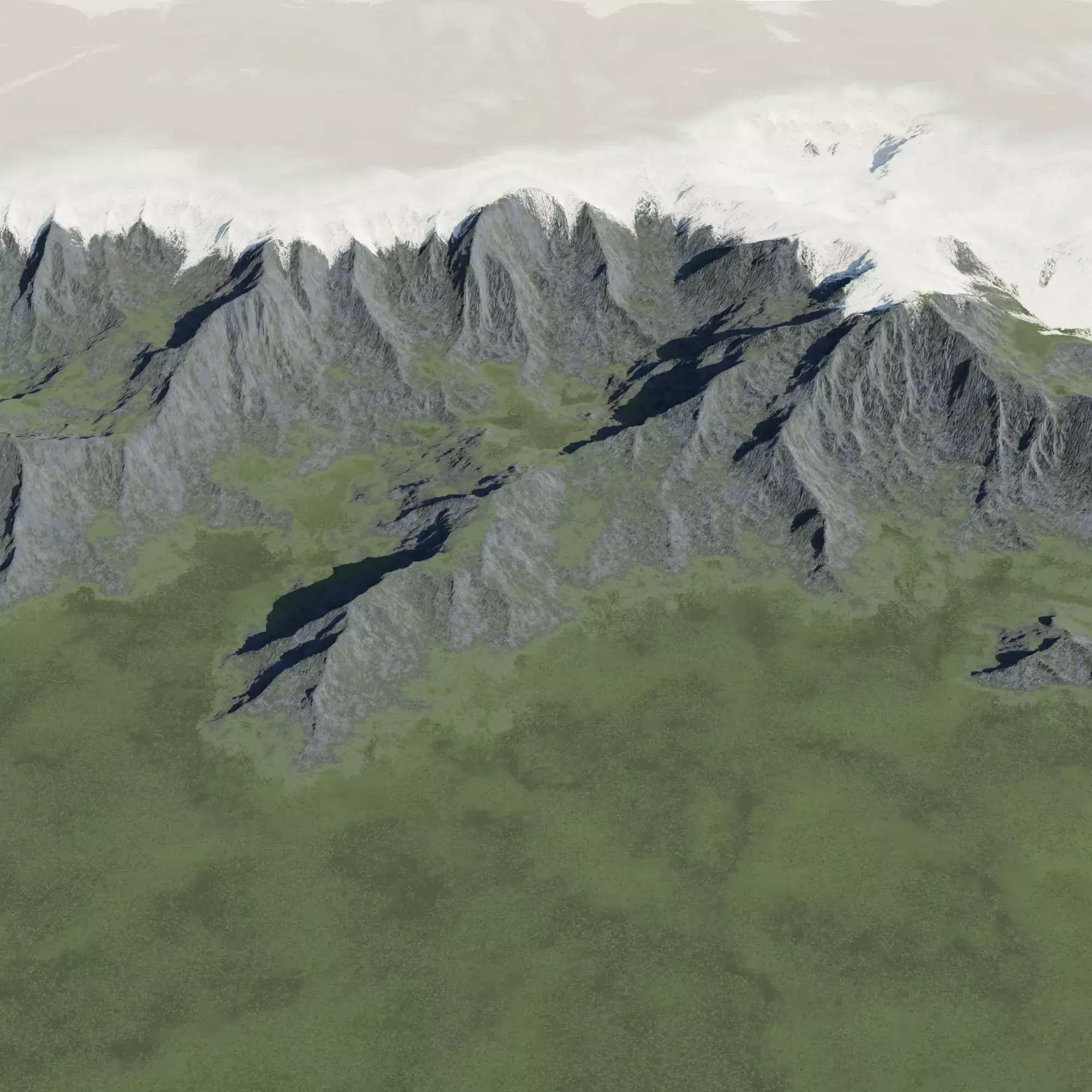 Cliffs Alphs Mountains Free 3D model