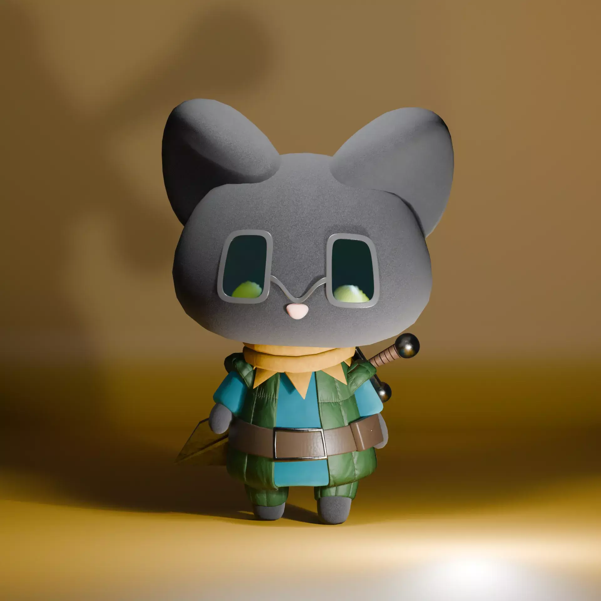 Cute Cat Free 3D model
