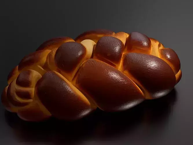 Challah Bread 01 -02 3D print model