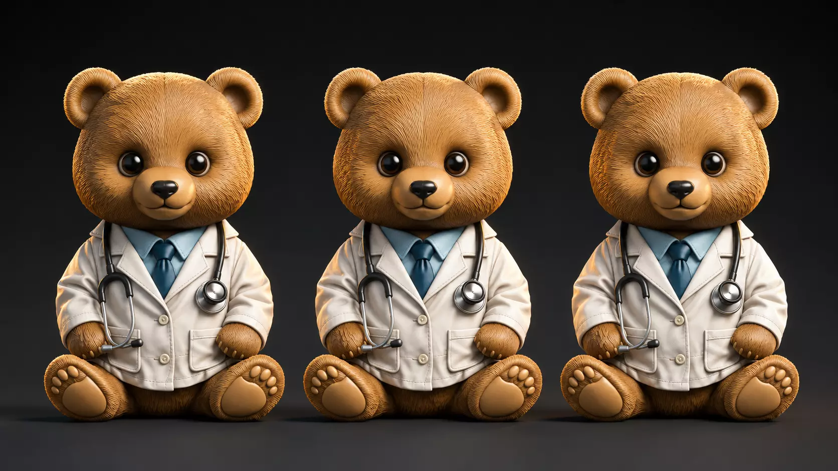Doctor Bear Cute Doctor Bear Collectible STL 3D print model