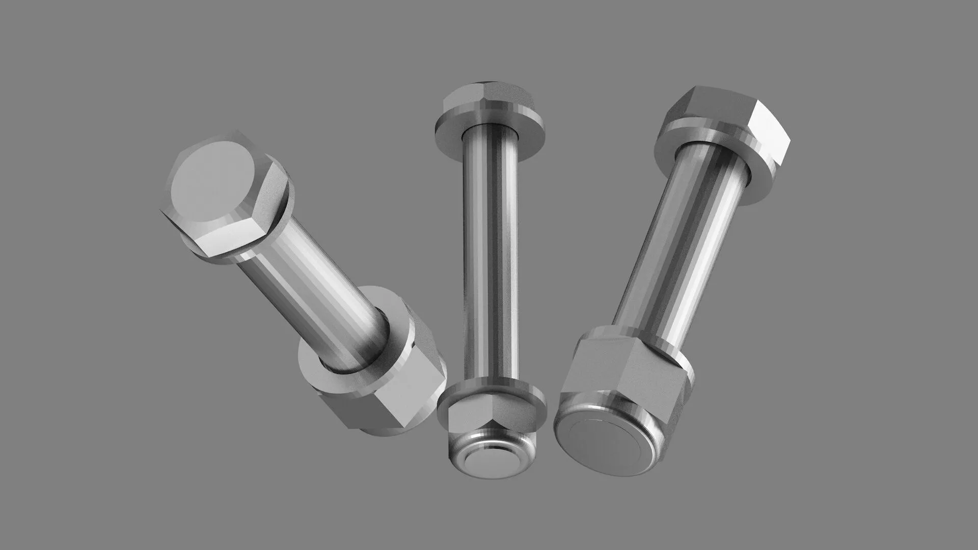 Bolts Free low-poly 3D model