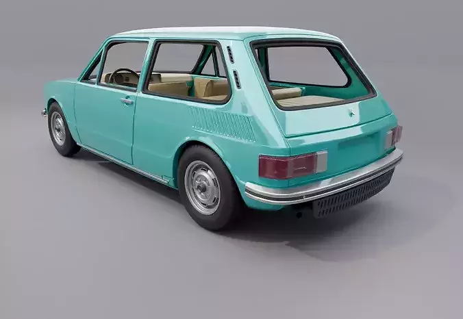 Volkswagen Brasilia 1977 3D print model 6
