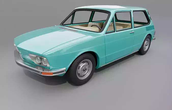 Volkswagen Brasilia 1977 3D print model 4