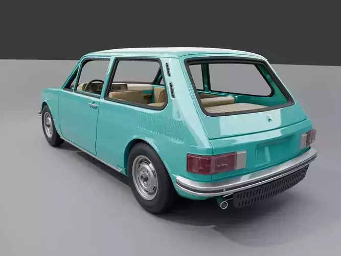 Volkswagen Brasilia 1977 3D print model 3