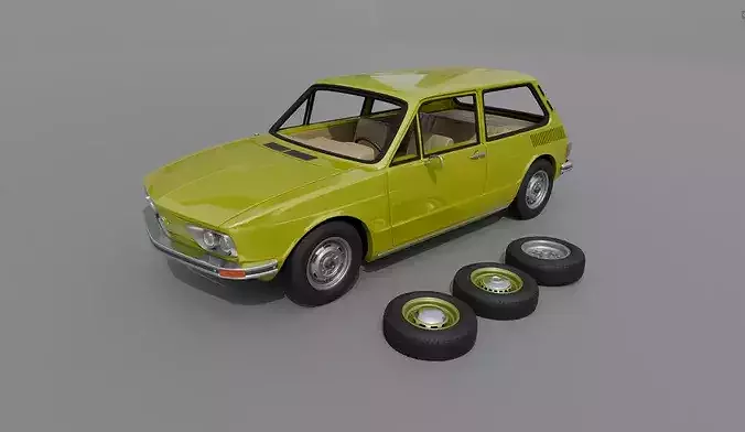 Volkswagen Brasilia 1977 3D print model