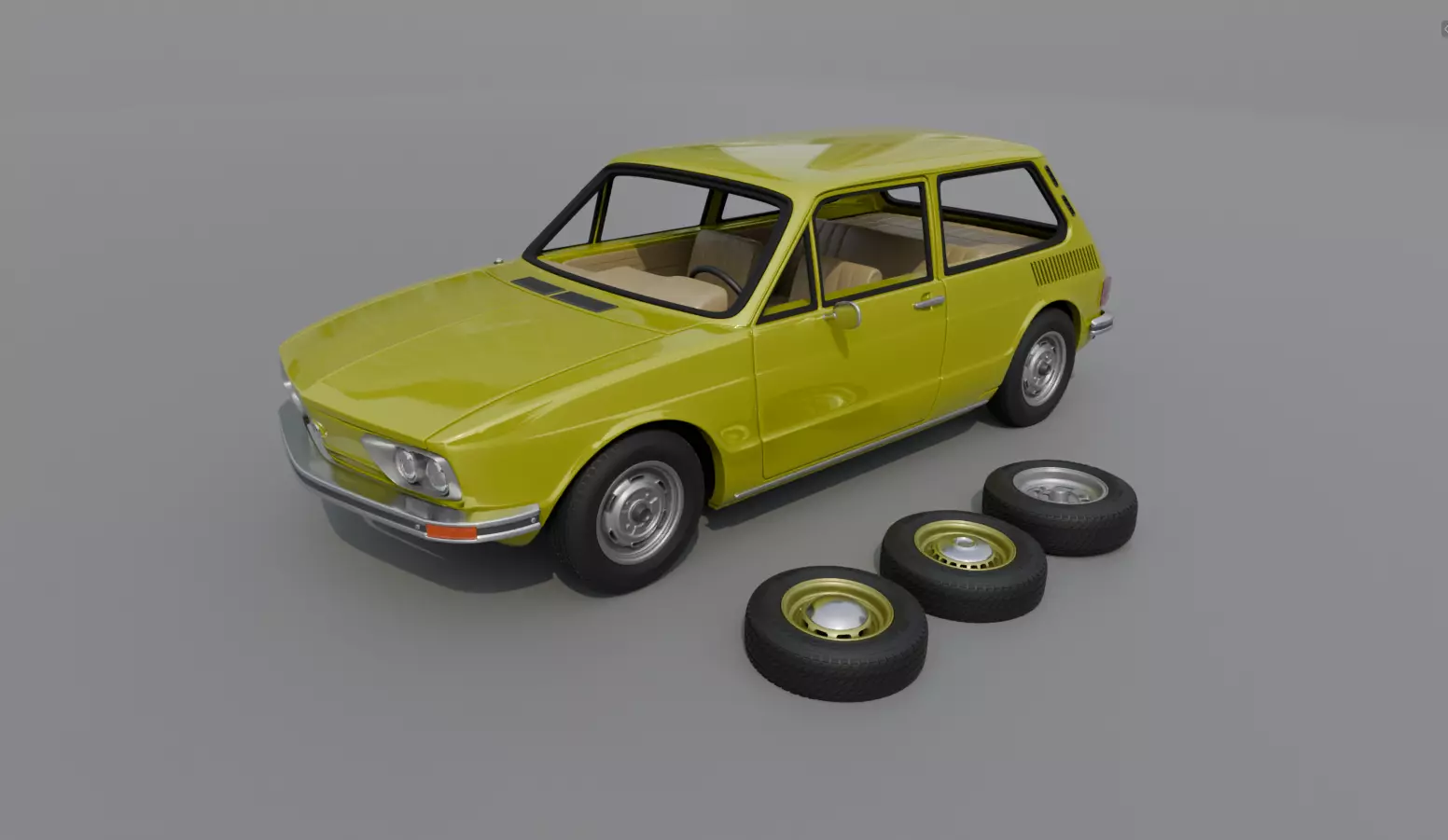 Volkswagen Brasilia 1977 3D print model