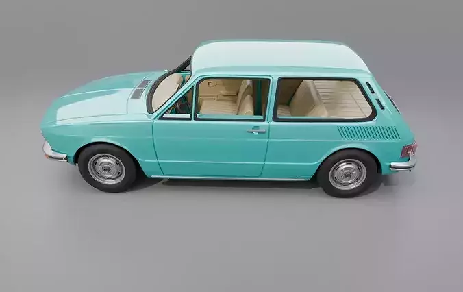 Volkswagen Brasilia 1977 3D print model 5