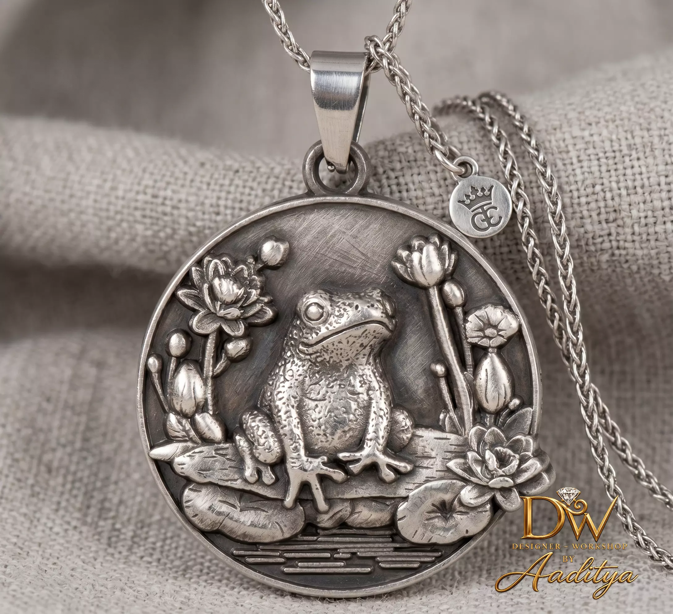 Frog Relief Pendant 3D print model