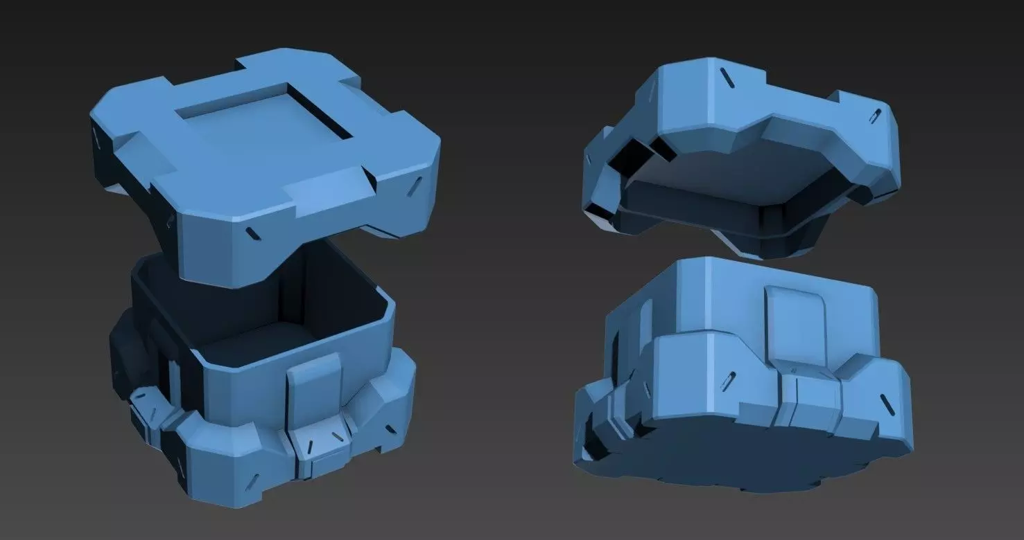 Overwatch Uprising loot box model 3D print model_0