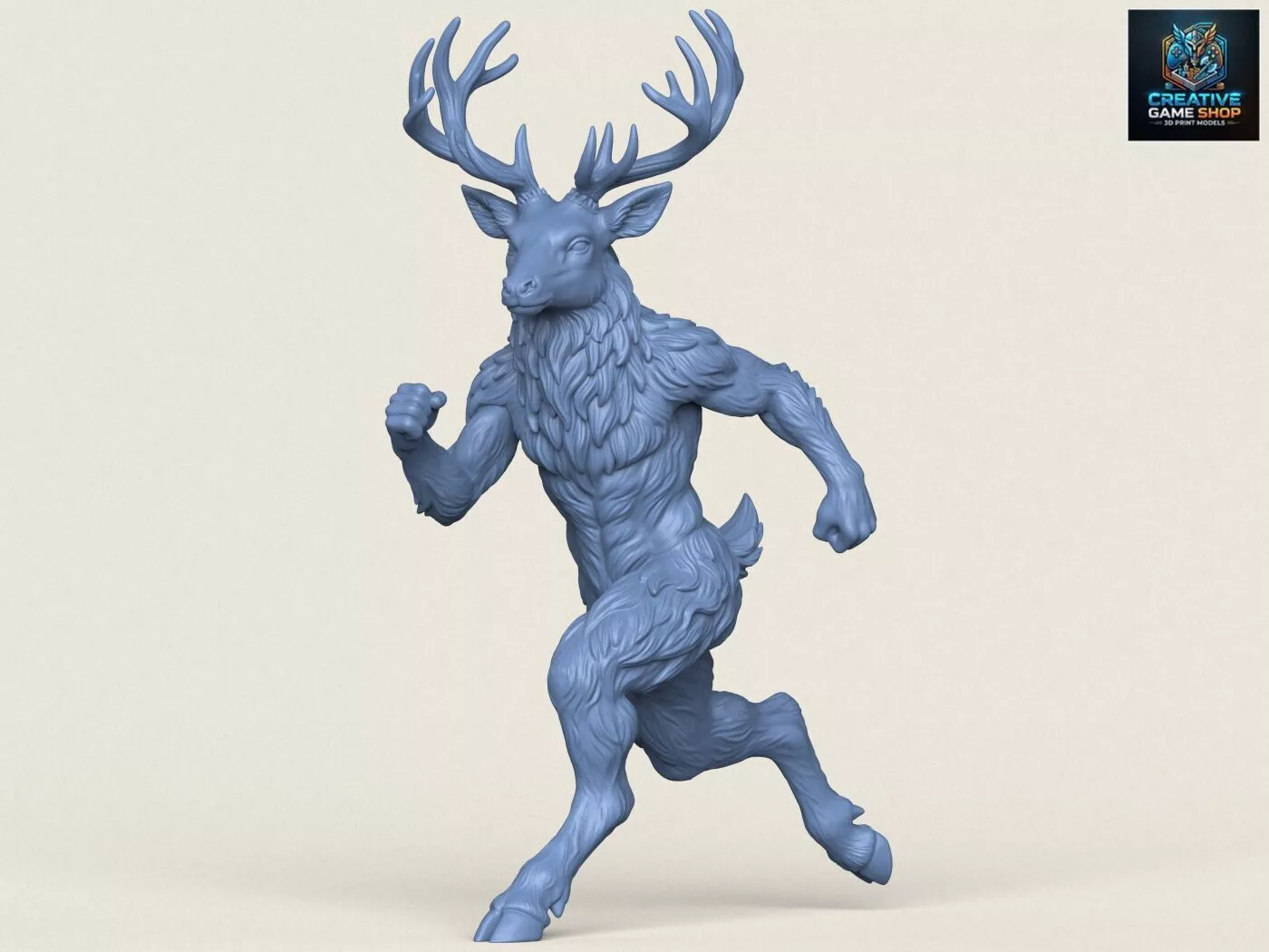 Deer Character Running 3D print model