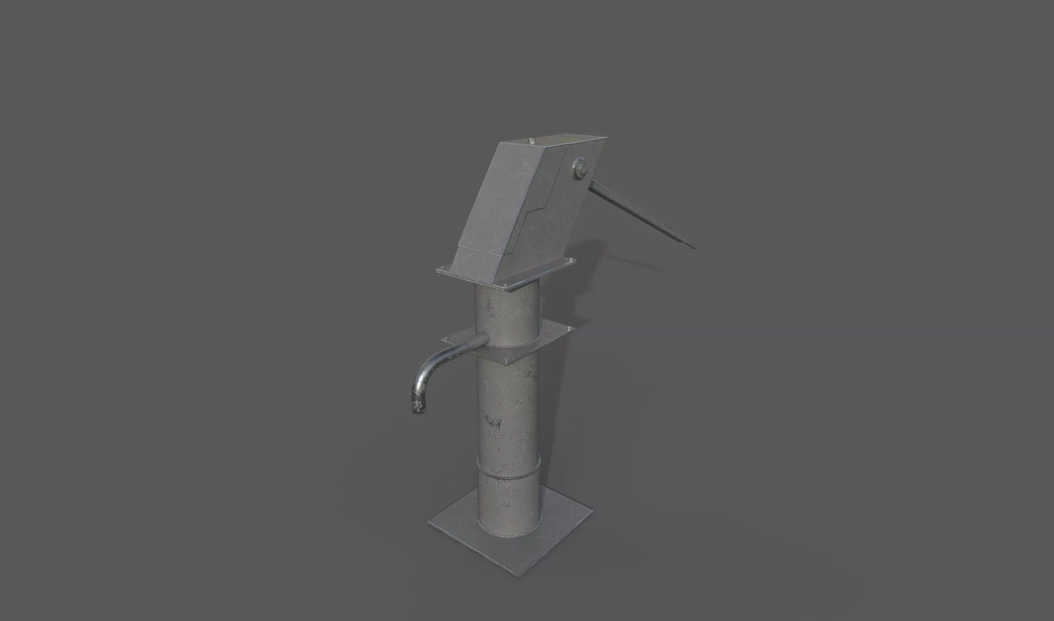 Old Hand Pump - Low Poly with 3 Color Variations Low-poly 3D model