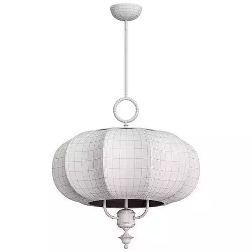 Florabelle Lanter Pendant Light Low-poly 3D model 7