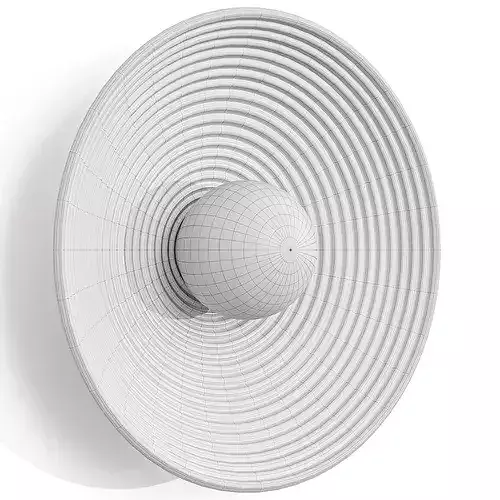 Concentric Wall Lamp By Allied Maker Low-poly 3D model 7