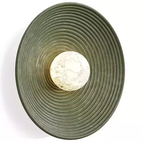 Concentric Wall Lamp By Allied Maker Low-poly 3D model 5