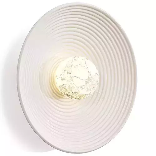 Concentric Wall Lamp By Allied Maker Low-poly 3D model 4