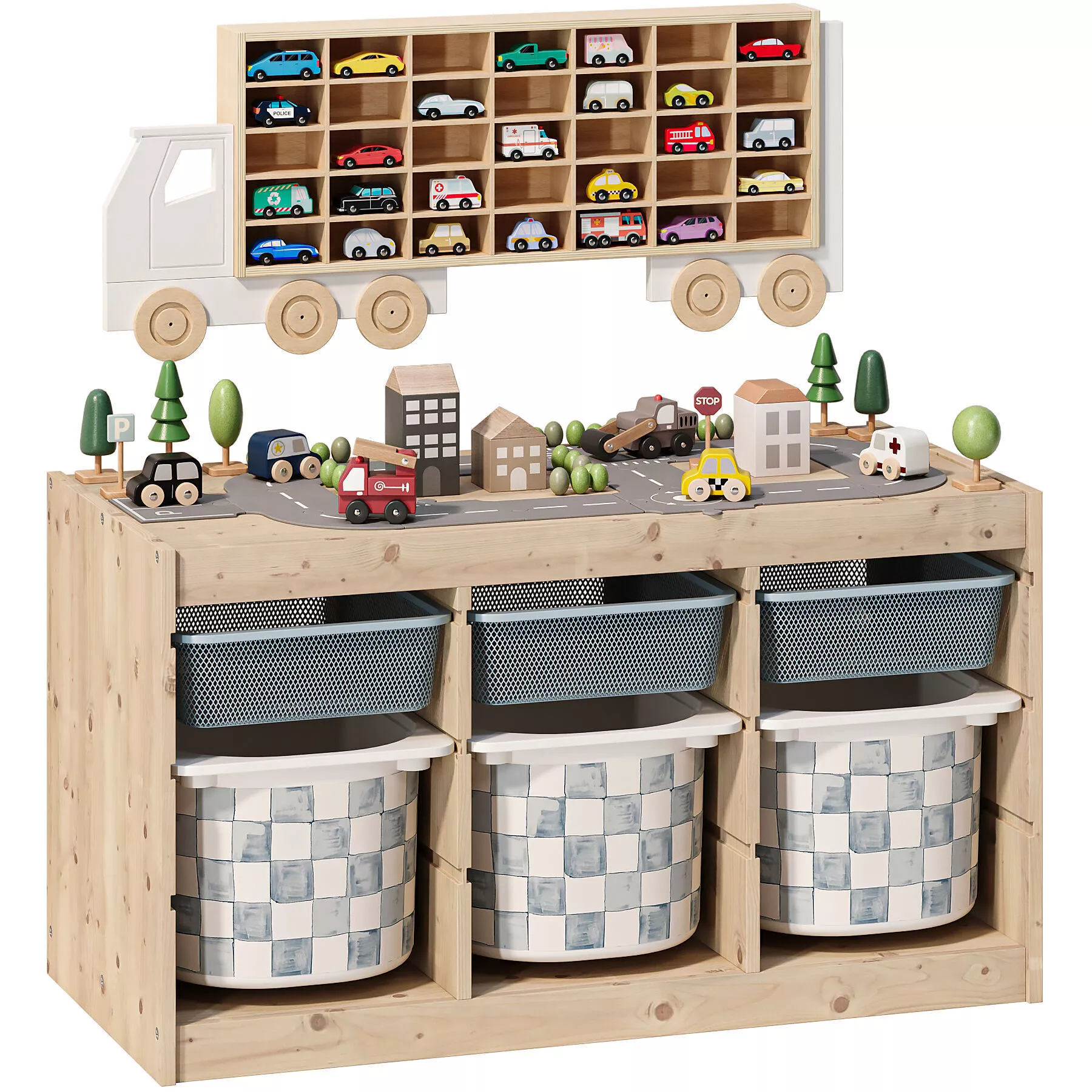 IKEA TROFAST Furniture and Toys for Childrens Room 09 3D model