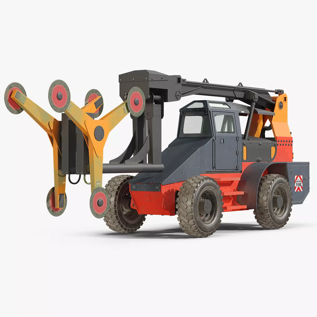 Tree Trimmer Machine Dirty Rigged for Maya 3D model