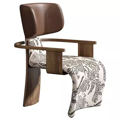 Ruufform Angel Plus Chair Low-poly 3D model 4