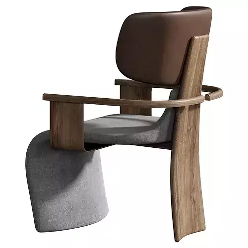 Ruufform Angel Plus Chair Low-poly 3D model 3