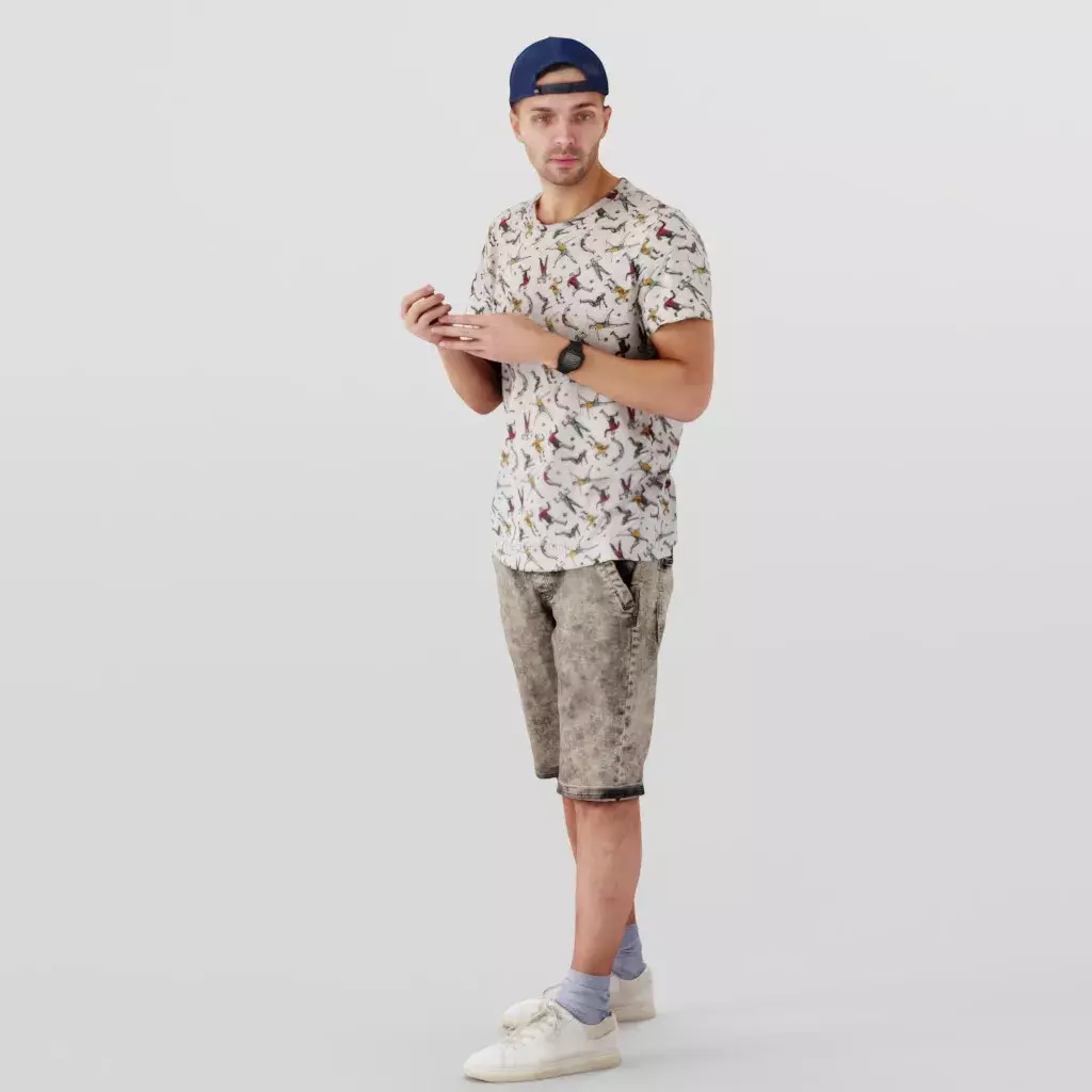 Thoughtful Guy Free 3D model