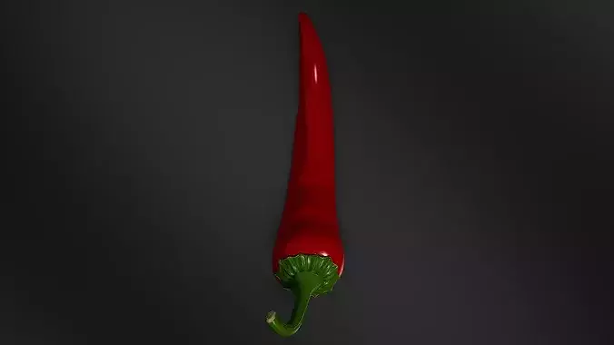 chilli 03 3D print model 6