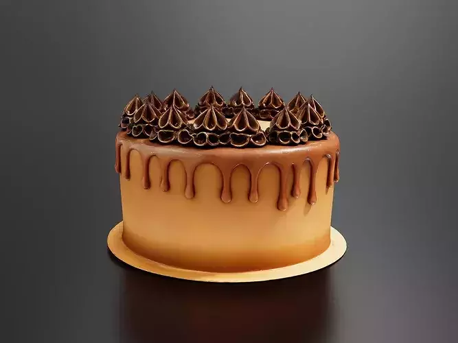Chocolate Cake 01 3D print model