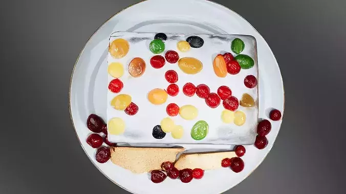 Christmas Fruitcake 3D print model 6