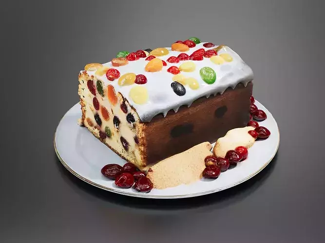 Christmas Fruitcake 3D print model